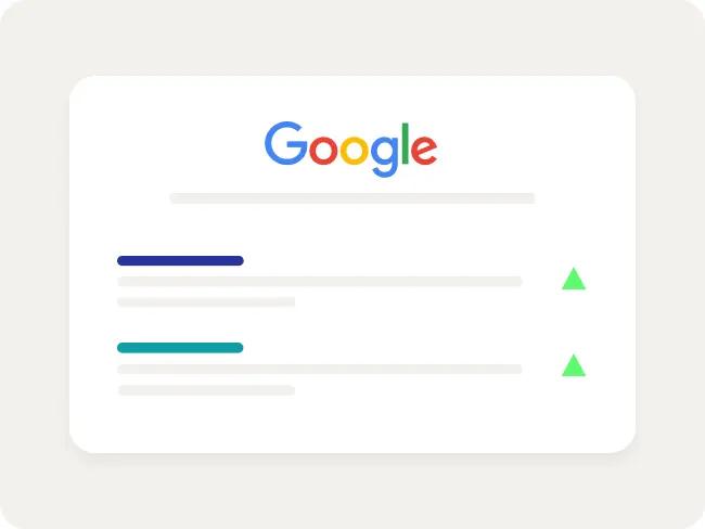 Increase in search ranking